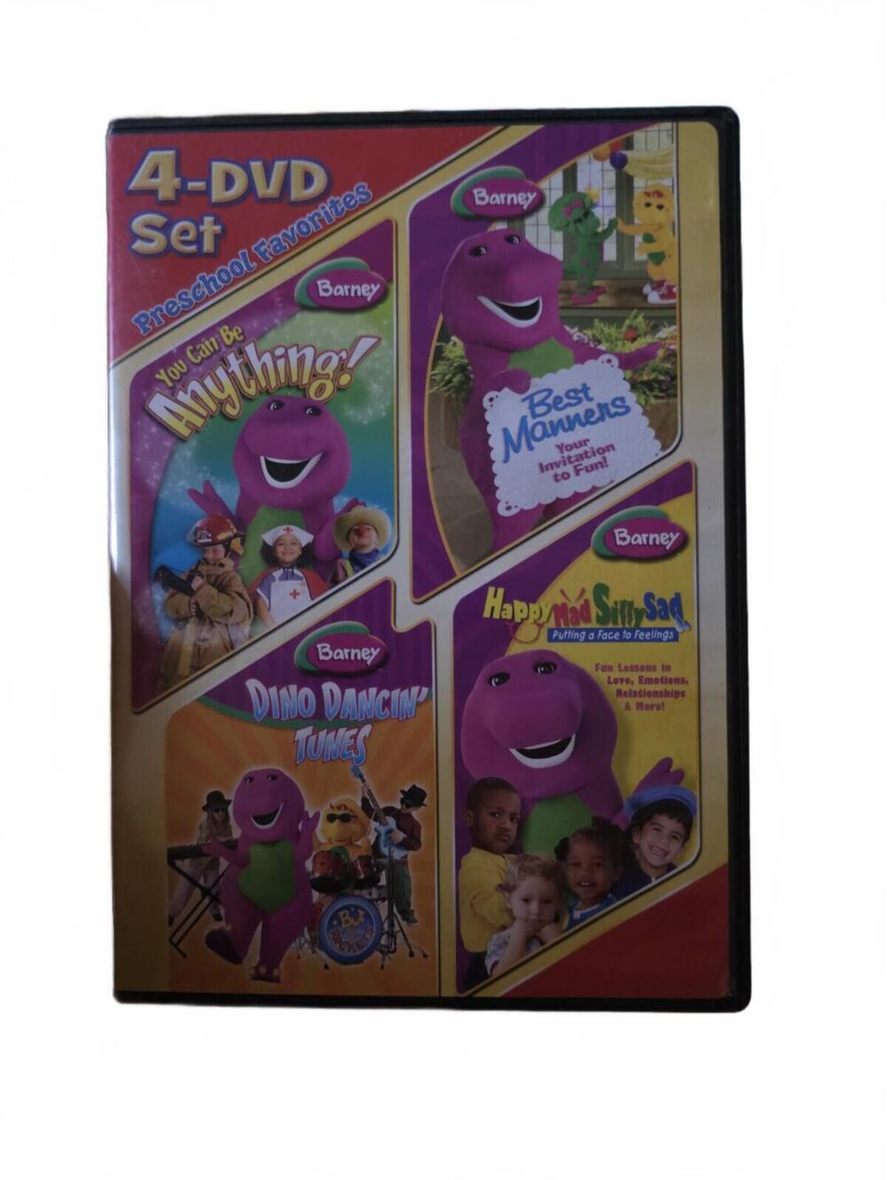 Barney 4-DVD Set Preschool Favorites
